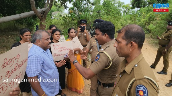 தையிட்டி திஸ்ஸ விகாரைக்கு எதிரான போராட்டம் நிறைவு! பொலிஸார் - போராட்டக்காரர்கள் இடையே கடும் வாக்குவாதம்! samugammedia 